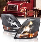 Volvo 04-18 Vn/Vnl Truck Headlight Headlights Pair Left Right Side w/ All Bulbs