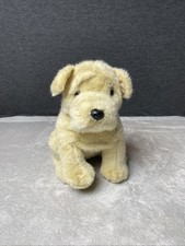 Russ Dog Plush Pugsley Tan Beige Pug Puppy Wrinkle Toy Pet Lovey Sitting 9  