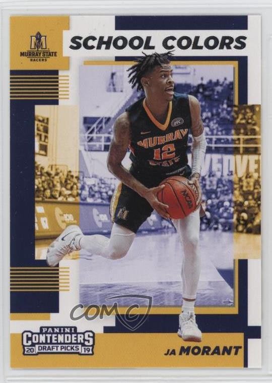 2019-20 Panini Contenders Draft Picks School Colors Ja Morant #2 0g45