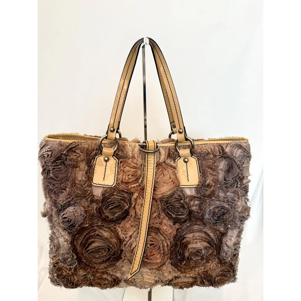 Bolsa tote Valentino Garavani seda organza rosa e cinza - Imagem 2 de 4