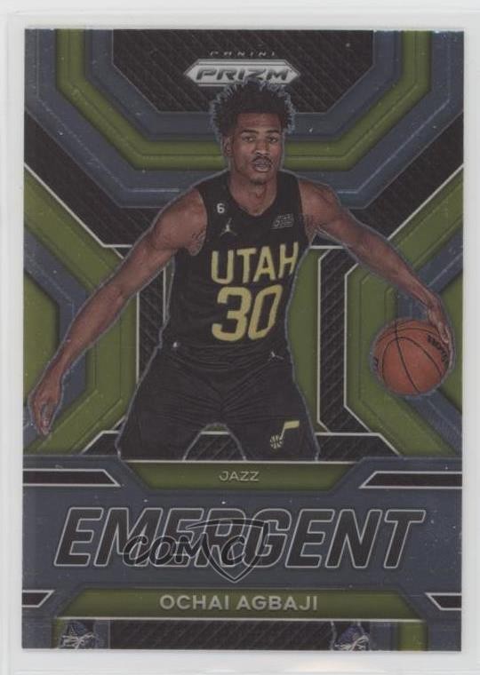 2022-23 Panini Prizm Emergent Ochai Agbaji #9 0nr3