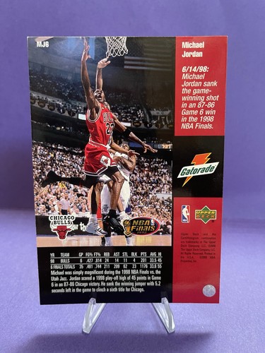 MICHAEL JORDAN 2000 Upper Deck Gatorade 3.5x5 Oversized Facsimile Auto Set Of 6 - Picture 12 of 12