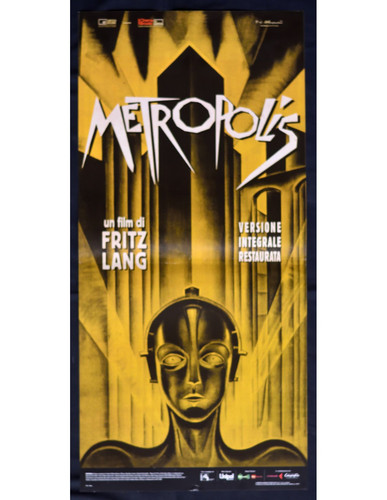 Poster METROPOLIS Fritz Lang Brigitte Helm Moroder Kino Kino B262 - Bild 1 von 3