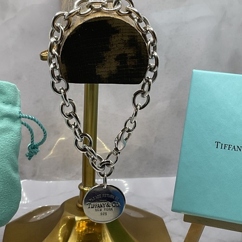 Tiffany & Co Chunky bracelet. Return To Tiffany Circle Tag, 21cm, 38.87 Grams. - 第 5/24 張圖片