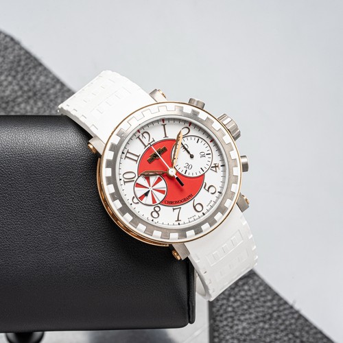 Dewitt AC.6005.28B.M500 Academia Rose Gold Titanium White Rubber