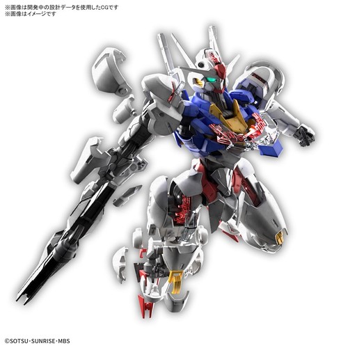 Bandai Gundam Full Mechanics 1/100 The Witch from Mercury: Gundam Aerial Gunpla - Picture 5 of 5