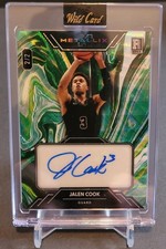 Jalen Cook 2/2 Auto RC- Wild Card Metallix Basketball 2024