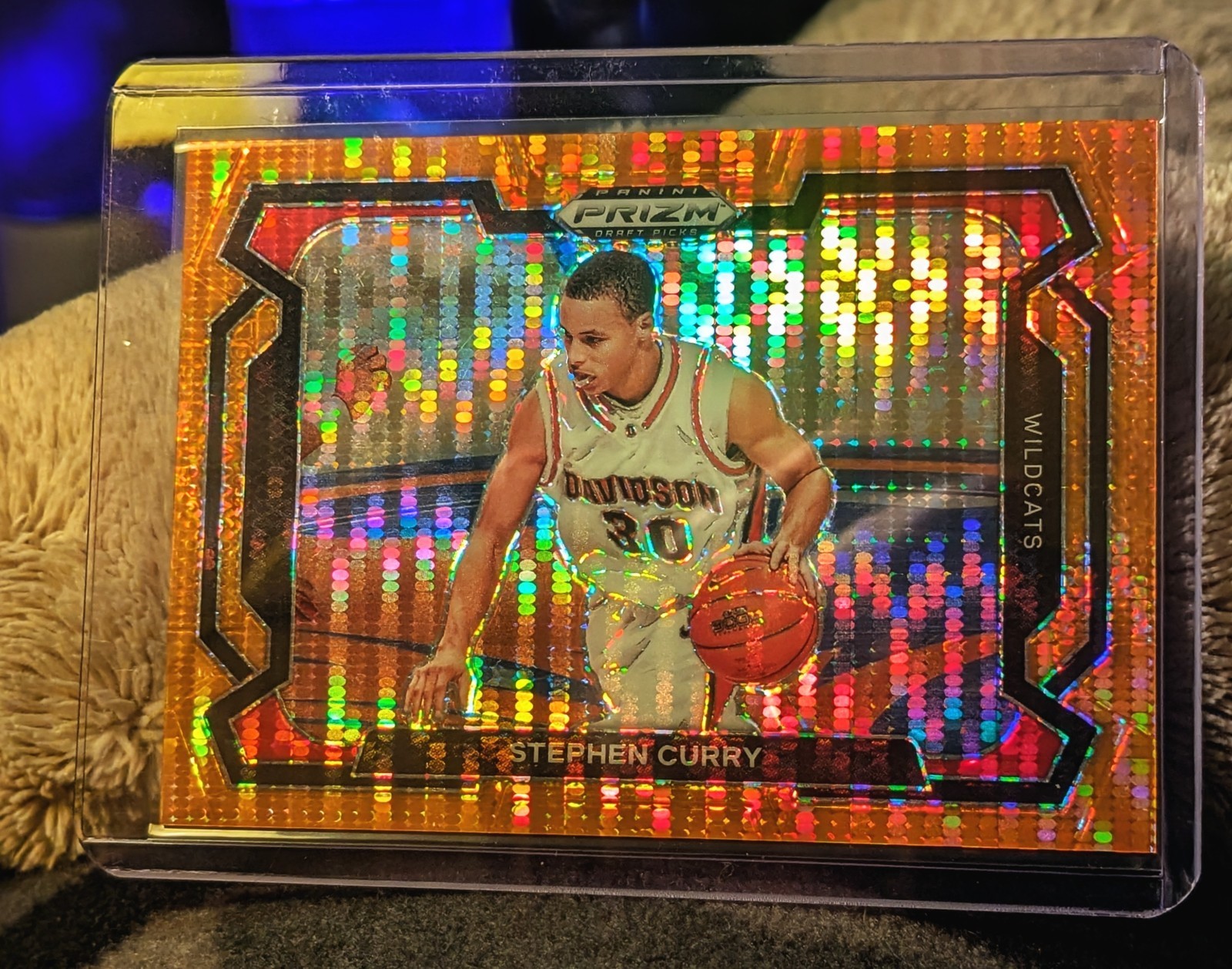 2024 Panini Prizm Draft Picks - Stephen Curry #77 Orange Pulsar Prizm /49