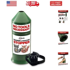 18" Squirrel Baffle - Easy Install Pole Wrap Around Baffle: Protect Hanging B...