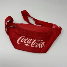 Coca Cola Unisex One Size Fanny Pack Belt Bag Red Adjustable Strap Zip Close
