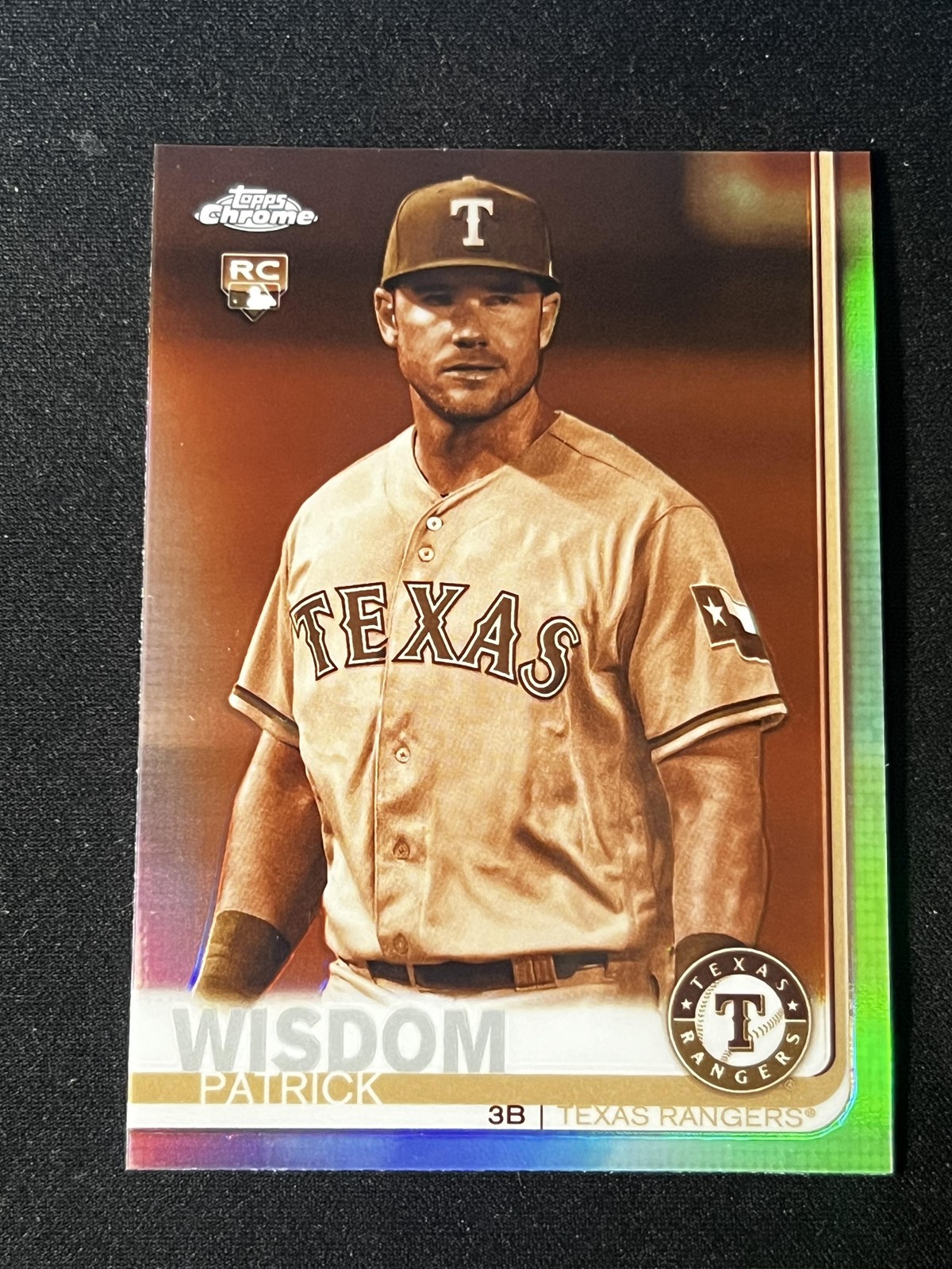 2019 Topps Chrome #146 Patrick Wisdom Sepia Refractor