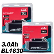 2PACK 18V 3.0Ah original Repalce For Makita LXT Li-ion BL1830B BL1850B Battery