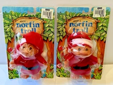 NOS Adopt A Norfin Trolls Dressed as Santa - Brand New Vintage