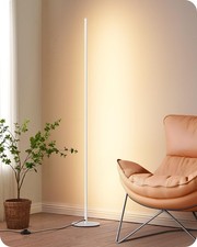 LED Corner Floor Lamp, Minimalist Dimmable Light with Remote, 57.5 Inches Tal...