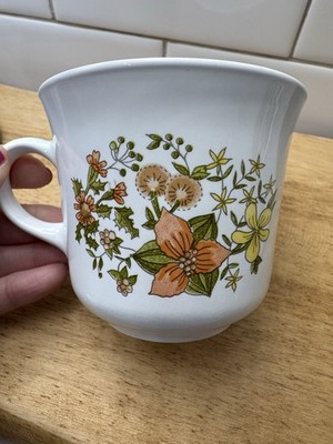 Set Of 4 Corelle by Corningware Indian Summer Mugs 70s Vintage EUC!
