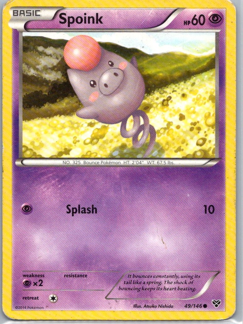 Pokemon TCG Spoink 49/146 XY MP