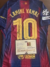 Lamine Yamal SIGNED FC Rare Barcelona Red Shirt/Jersey + COA (READ DESCRIPTION)
