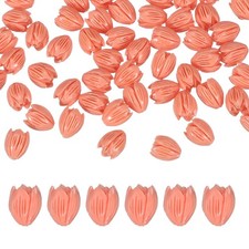 50 Pcs 13x10mm Beads Coral Flower for DIY Crafts, Pink