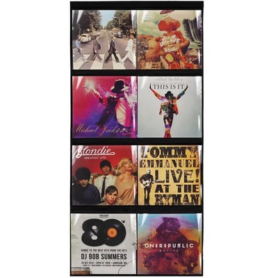 Creproly Vinyl Record Display Wall Mount Album Storage for 12 Inch Frame Disp...