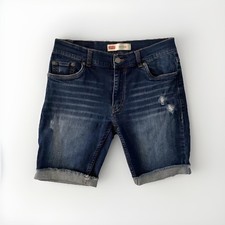 Levis 511 Slim Bermuda Denim Jean Shorts Boys Size 16 R W 28 EUC 6346