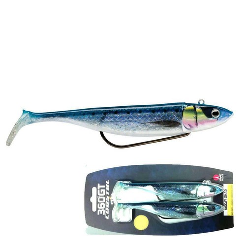 STORM 360 GT BISCAY WEEDLESS SHAD LURES 2 PACK - BASS SEA FISHING - Picture 3 of 11