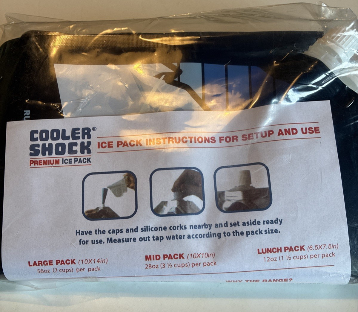 Shock Ice Packs Reusable 3 Pk Lot Of 3 Sealed New