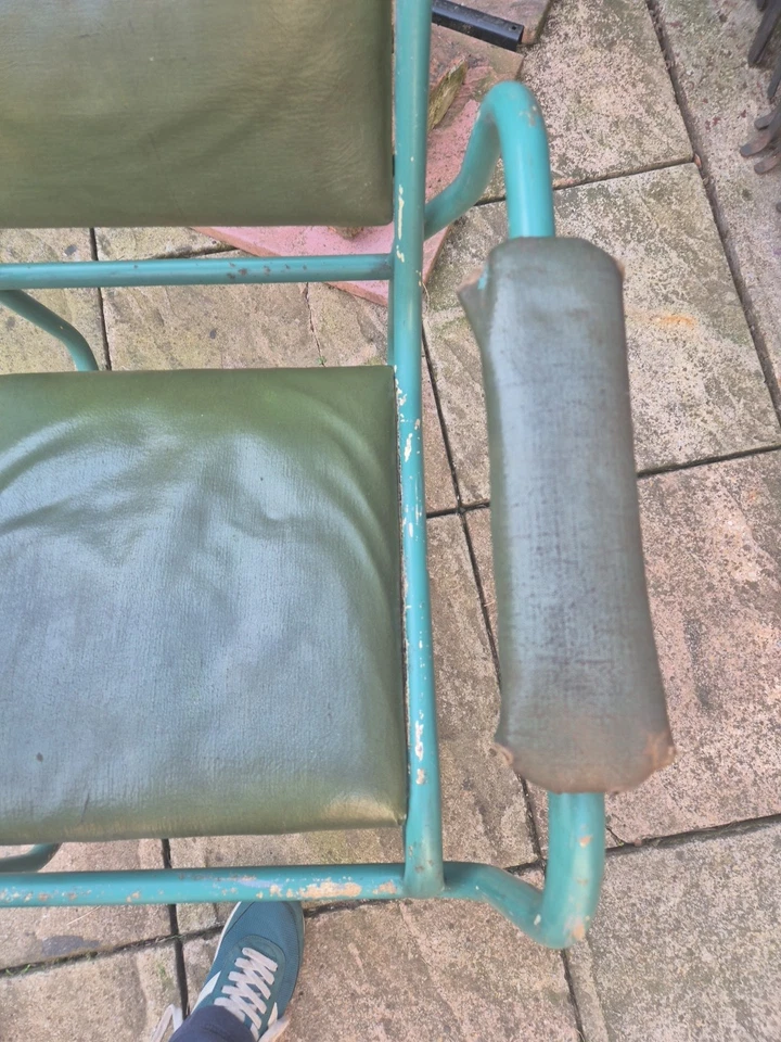 Rare Bauhaus 1940s Brutalist Metal Chair - Image 3 of 4