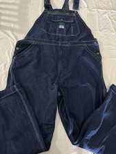 Liberty Denim Bib Overalls Men s 40x30 Carpenter Blue LNC Dark Blue Farm Wear