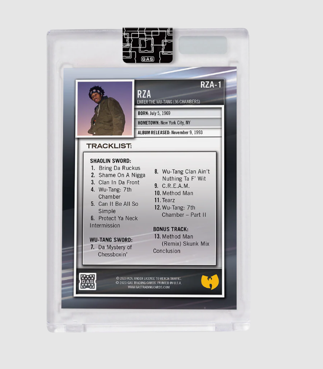 RZA 2023 Complex GAS Trading Card 4 Card Set Enter The Wu-Tang BOX