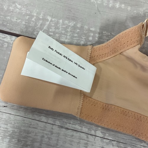 Amoena Mastectomy Bra Womens 40D Nude Beige Marlena 2167 Wireless Soft Cup NEW - Picture 9 of 12