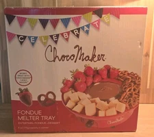 Choco Maker chocolate  Fondue Melter Tray 6 oz. RED  Holiday Fun NEW