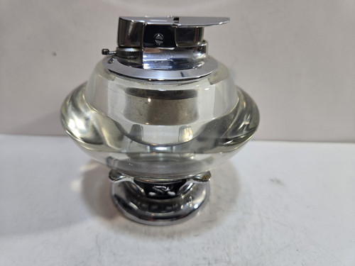 Accendino da tavolo Ronson Nordic Varaflame funzionante vetro cromato argento metallo 7922/13 - Foto 1 di 9