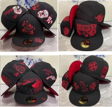 New Unisex Sports Caps Flat Fitted Full Closed Stitched Men's Baseball Hats