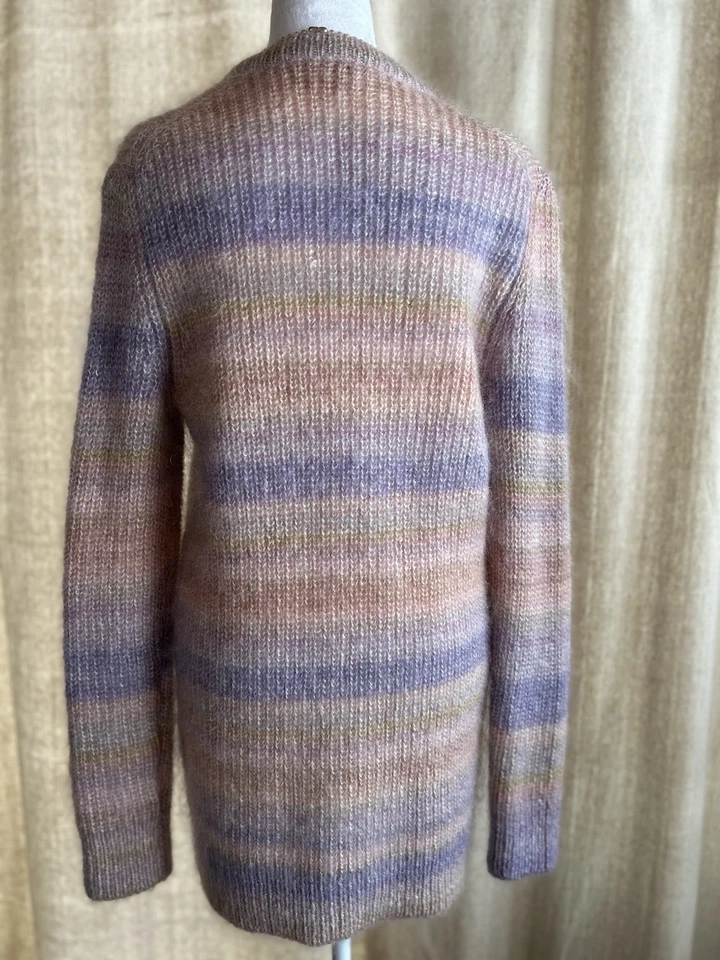 Cárdigan Largo Michael Kors S/M Pastel Mohair Seda Carrera Casa Romántico Nuevo sin Etiquetas Foto 4 de 4