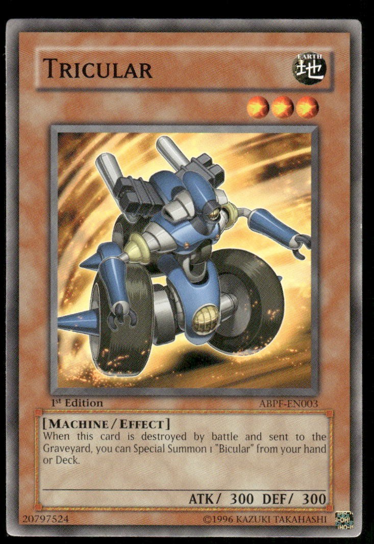 Tricular 1996 1st Edition Yu-Gi-Oh! TCG Card (NM)
