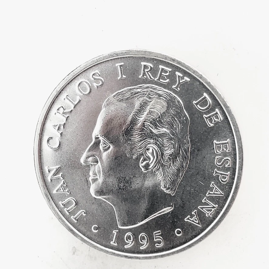 1995 SPAIN JUAN CARLOS I European Union Council Silver 2000 Pesetas Coin KM 954 - Image 4 of 4