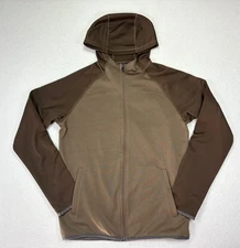 Tri-Mountain Men's Performance Pullover Hoodie Adult Small Two Toned Brown