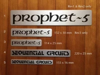 SCI Prophet-5 nameplate. Select one from #2, #3, #4, #5 Brand new