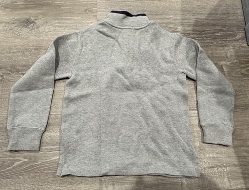Polo Ralph Lauren Boys' Quarter Zip Pullover - Size 8 - Gray - 100% Cotton - Picture 2 of 5
