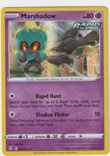 pokemon cards marshadow - 146/132 Ultra Rare Art [Psychic][Colorless][Colorless] Imitation Shadow Choose 1 of your opponents Active Pokemons attacks (excluding GX attack) and use it as this attack. Pokemon Marshadow 146/132 Mega Evolution