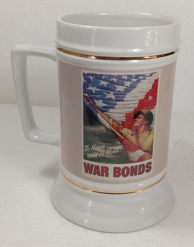 Rare Vintage Collectible Americas National D-Day Stein WW2 Museum New Orleans
