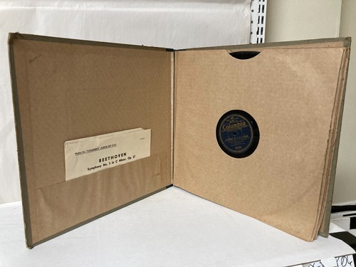 78rpm 4 record set Beethoven Symphony #5 London Philharmonic Weingartner - Picture 4 of 8