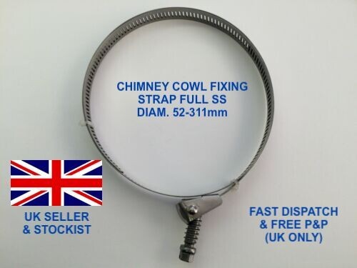 Chimney Cowl Replacement Fixing Strap Q/R clip/Metal Strap Chimney Pot (J550188) - Picture 11 of 11