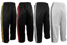 Karate Taekwondo  Demo Team Striped Pants Freestyle Competition  Martial Arts 