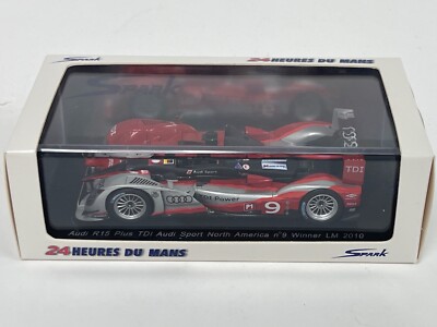 スパーク アウディ R15 plus TDI アウディスポーツ ミニカー 1/43 Spark Audi R15 TDI Car #039 winner of 2010 24 Hours of