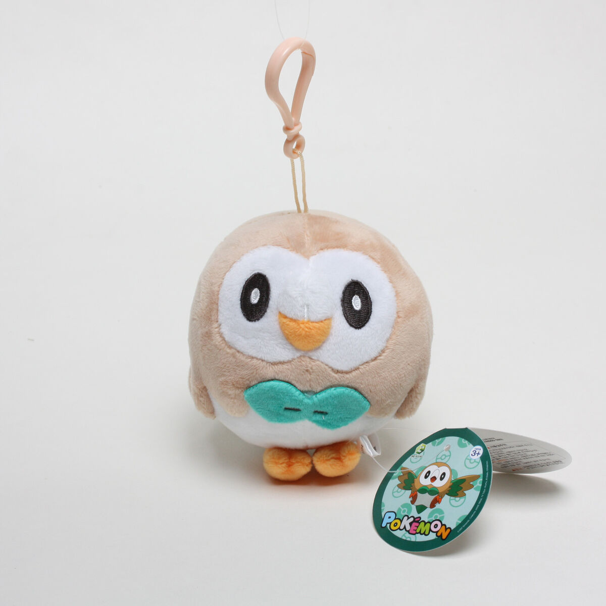 Licensed Rowlet Pokemon Plush Toys Soft Doll Key Chain Ring