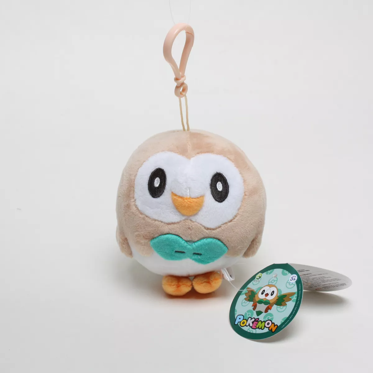 Licensed Rowlet Pokemon Plush Toys Soft Doll Key Chain Ring Pendant Bag  Strap