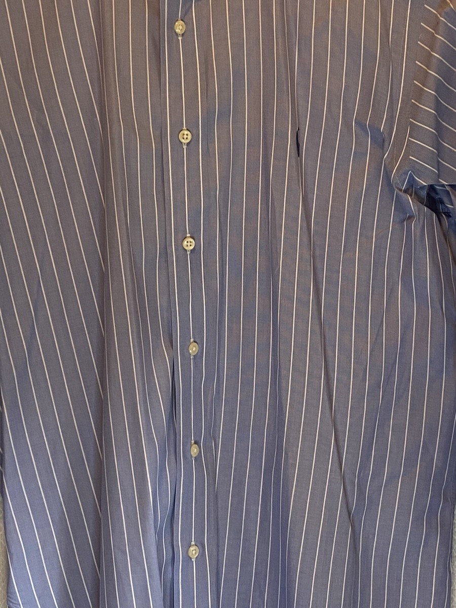 Vintage Polo By Ralph Lauren Men Dress Shirt Striped 16 32/33
