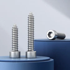 Assorted Allen Hex Hexagon Socket Cap Round Head Self Tapping Wood Screw M3-M6