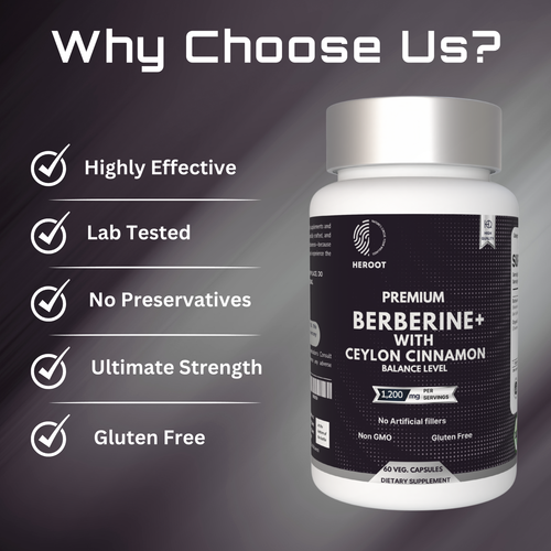 Berberine Ceylon Cinnamon Health Immune Heart Supplement Support Sugar Milk 60cp - 第 6/8 張圖片